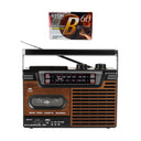 Lettore di cassette Studio 57 con FM e Bluetooth, Marrone + cassetta audio