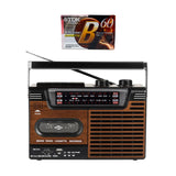 Studio 57 Lettore di cassette con FM e Bluetooth, Marrone + Cassetta