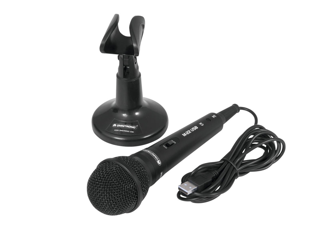 Omnitronic M-22 USB Microfono Dinamico