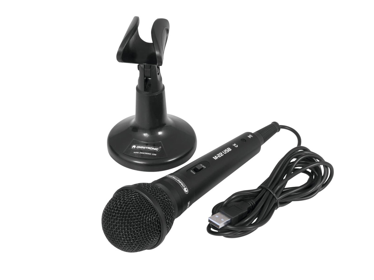 Omnitronic M-22 USB Microfono Dinamico