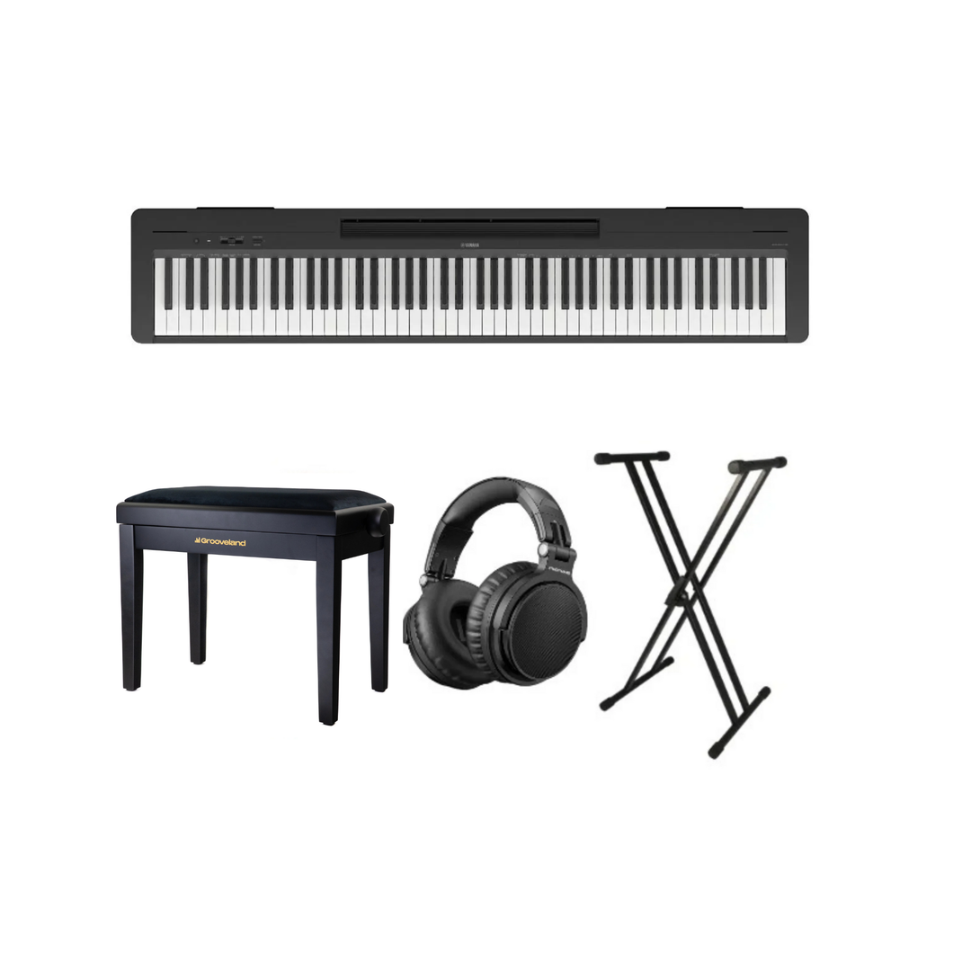 Yamaha P-145BT Pianoforte Elettrico Bundle Completo