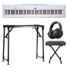 Grooveland P22 Pianoforte elettrico, Pacchetto iniziale (Bianco)