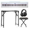 Grooveland P22 Pianoforte Elettrico Pacchetto Iniziale (Bianco)