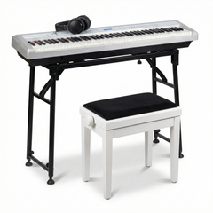 Grooveland P22 Pianoforte elettrico, Pacchetto iniziale (Bianco)