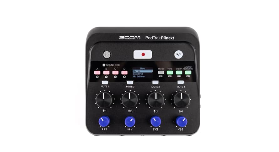 Zoom P4 PodTrak P4next Registratore Podcast