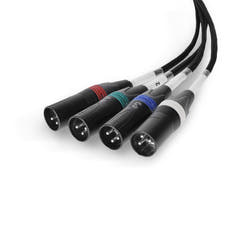 Palmer AoC Loom XLRm - cavo Audio over Cat da etherCON a 4 x XLR maschio