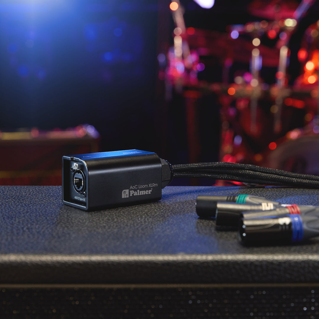Palmer AoC Loom XLRm - cavo Audio over Cat da etherCON a 4 x XLR maschio