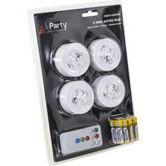Mini effetto astro con batteria (4 pezzi)
