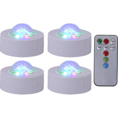 Mini effetto astro con batteria (4 pezzi)