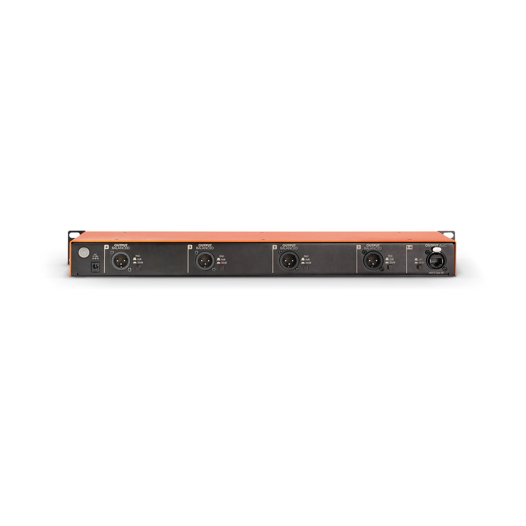 Palmer BRIDGE 4A+ - 19" DI-box / box isolatore di linea, 4 canali, attivo
