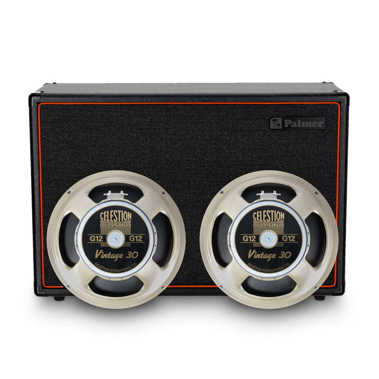 Palmer CAB 212 BX V30 - guitarkabinet med Celestion Vintage 30 2 x 12, åben bagbeklædning