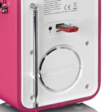 Lenco PDR-051 DAB Radio, Pink/White