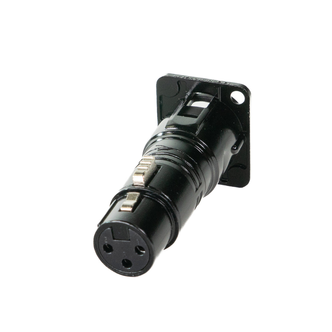 Perfex XLR Femmina a XLR Maschio Chassis Connettore (Nero)