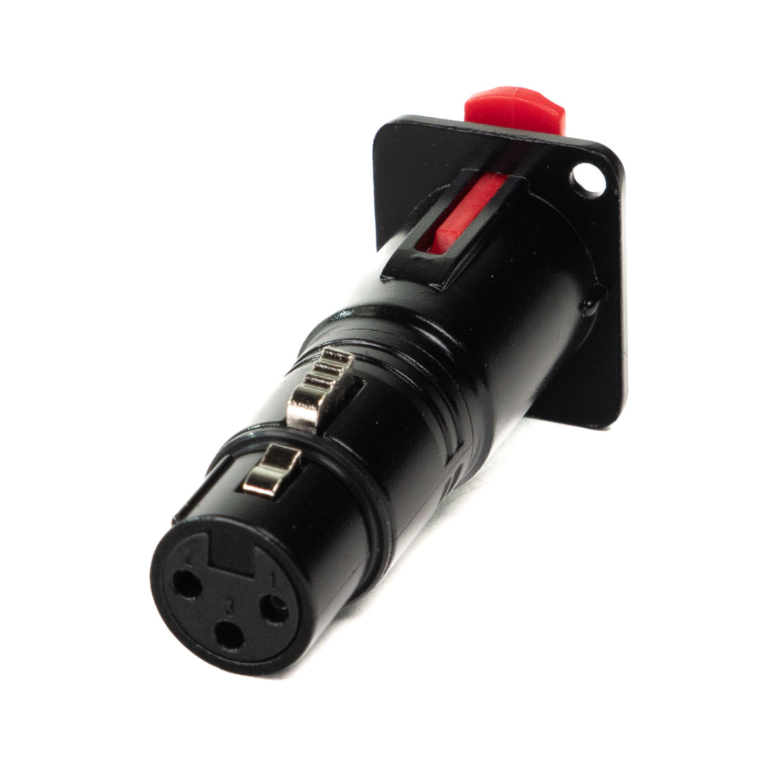 Perfex Jack a XLR Femmina Chassis Connettore (Nero)