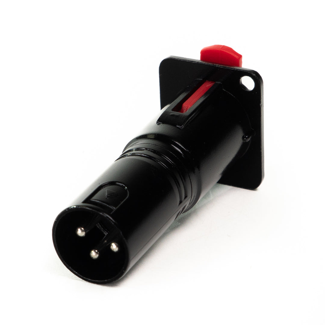 Perfex Jack a XLR Maschio Chassis Connettore (Nero)