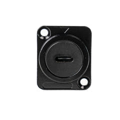 Perfex USB-C a USB-C Chassis Connettore (Nero)