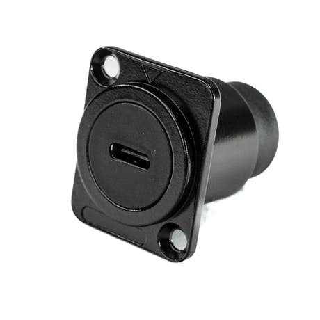 Perfex USB-C a USB-C Chassis Connettore (Nero)