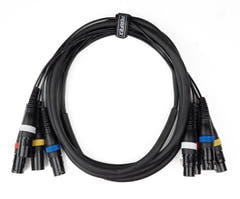 Par-4 multicore XLR maschio a XLR femmina (3m)