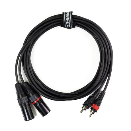 Perfex XLR Maschio a Phono RCA Cavo (6m)