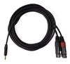 MINIJACK 3,5mm TRS Maschio a 2x XLR Femmina (6m)