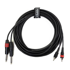 Perfex 2x Jack a 2x Phono RCA Cavo (6m)