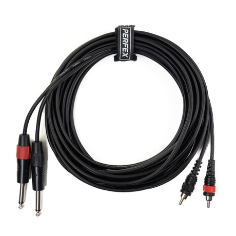 Perfex 2x Jack a 2x Phono RCA Cavo (6m)