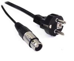 Perfex XLR & IEC Strøm Kabel (Lyd, 5m)