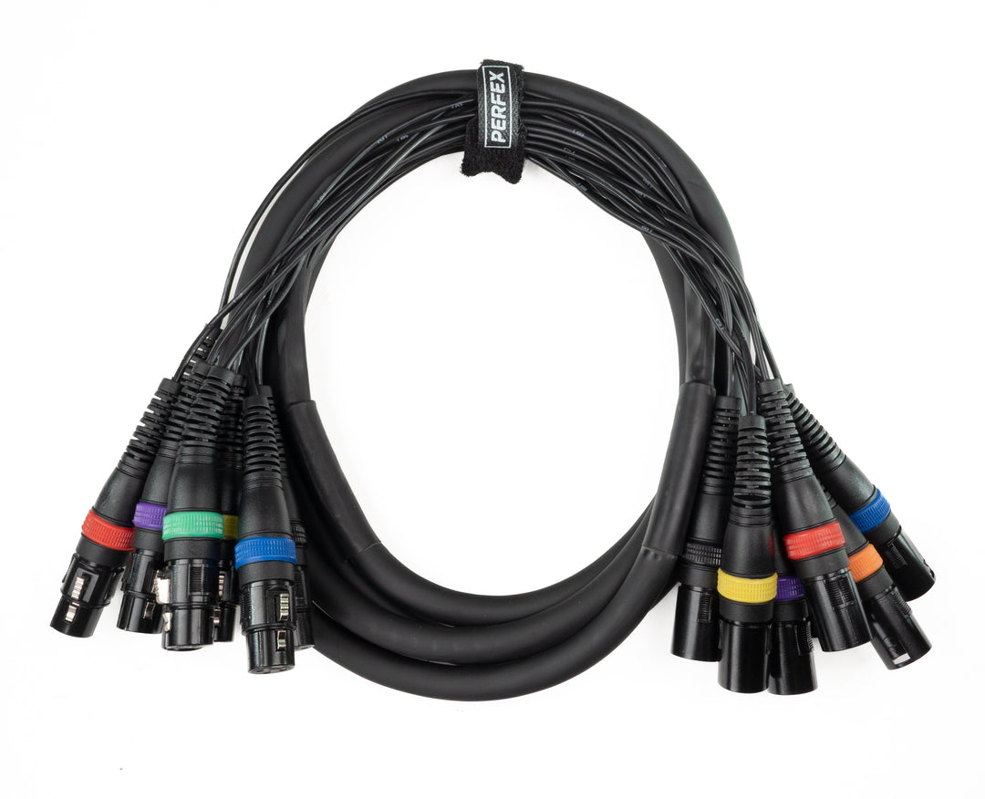 Par-8 multicore XLR maschio a XLR femmina (3m)