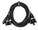 Par-8 multicore XLR maschio a XLR femmina (5m)