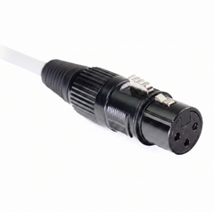 Perfex Cavo DMX 3-Pin (0,5m - Bianco)