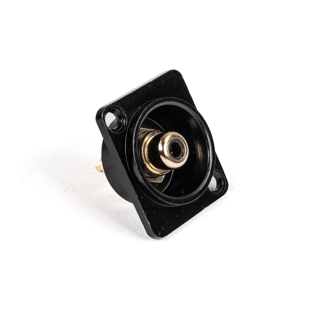 Perfex RCA Phono Hun Chassis Stik (Nero)