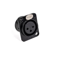 Perfex XLR Hun Chassis Stik (Nero)