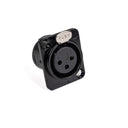 Perfex XLR Hun Chassis Stik (Nero)