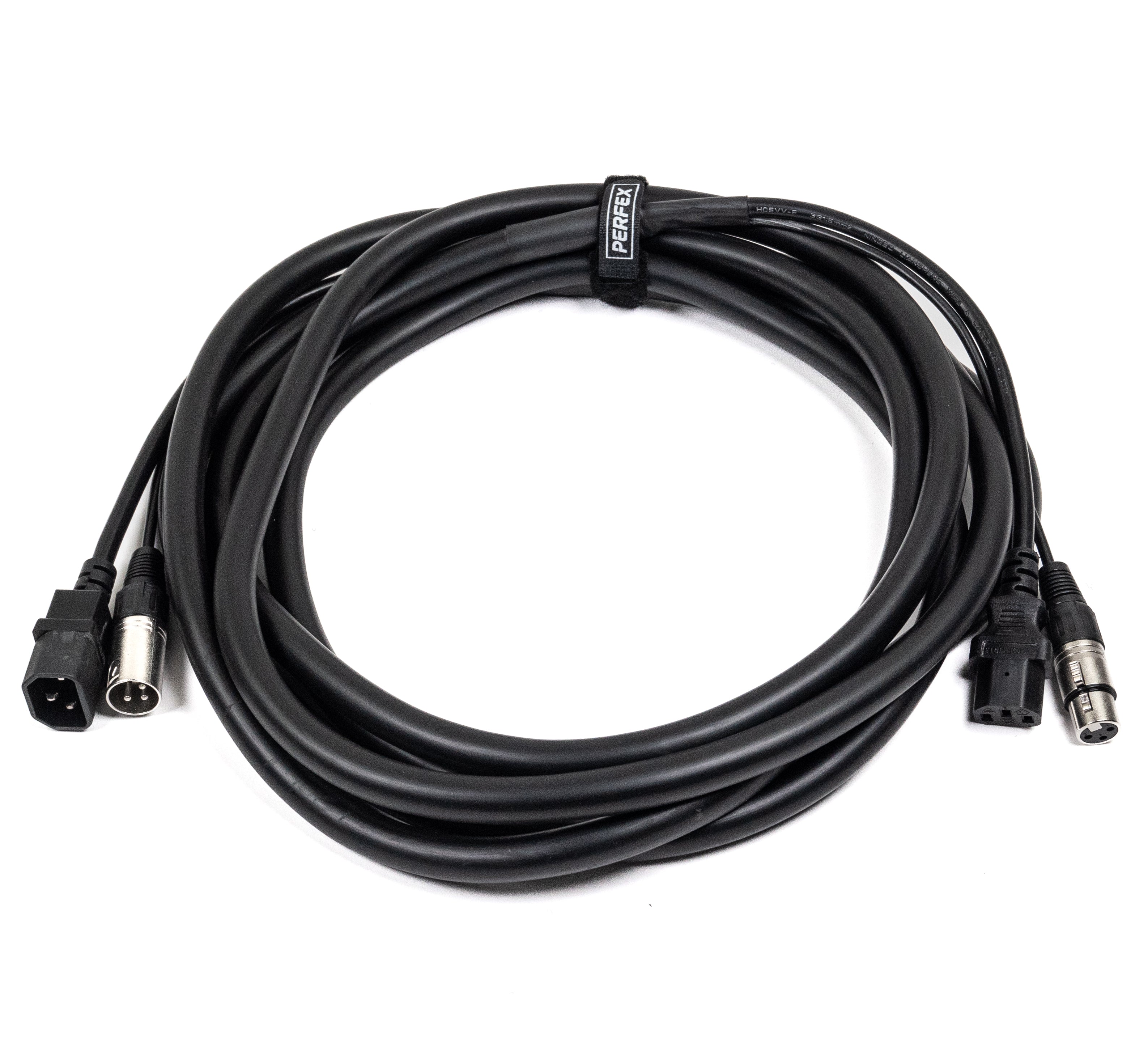 Perfex IEC & XLR multi cable (DMX, 5m)