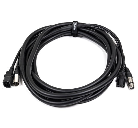 Perfex IEC & XLR Cavi Multicavo (DMX, 5m)