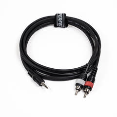 Perfex Cavo Adattatore Minijack a 2 x RCA Phono (1,5m)