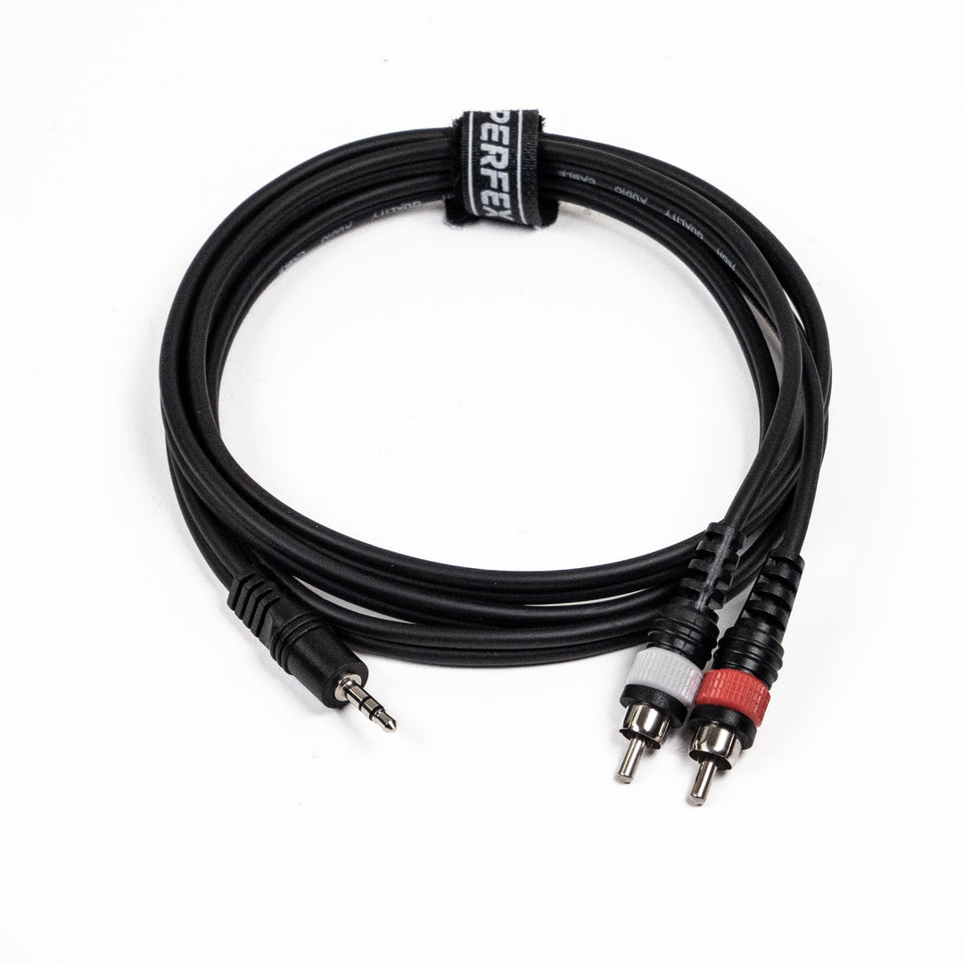 Perfex Cavo Adattatore Minijack a 2 x RCA Phono (1,5m)