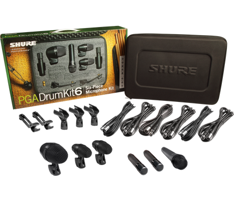 Shure PGA Drumkit 6 Pacchetto Microfoni per Batteria