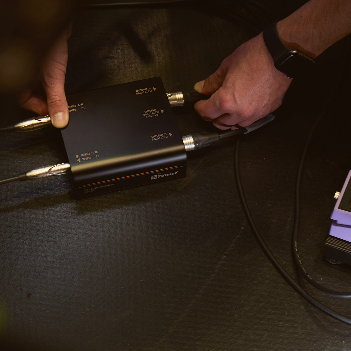 Palmer RIVER inn - Aktiv 2-kanals DI-boks