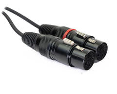 MINIJACK 3,5mm TRS Maschio a 2x XLR Femmina (3m)