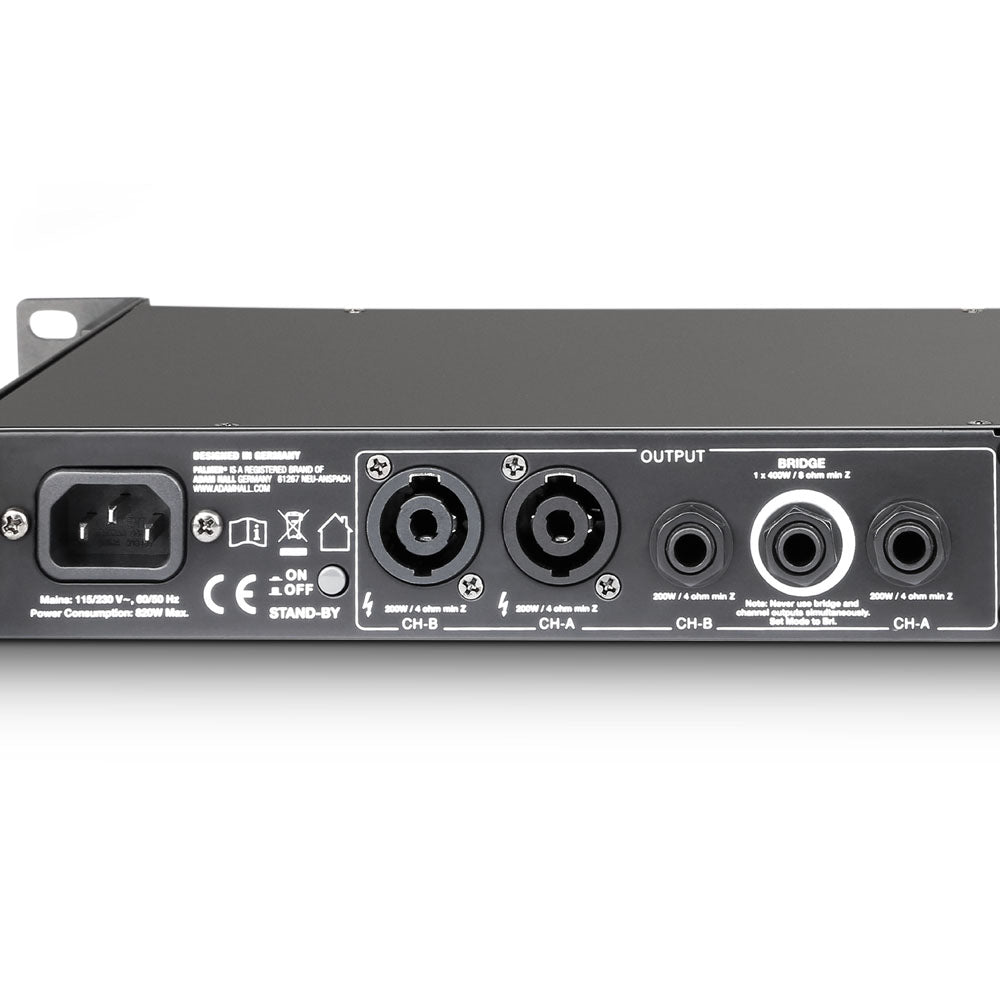 Palmer MACHT 402 - 19" amplificatore stereo per chitarra