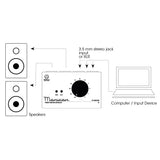 Palmer MONICON® W - Passiv monitor-controller hvid limited edition