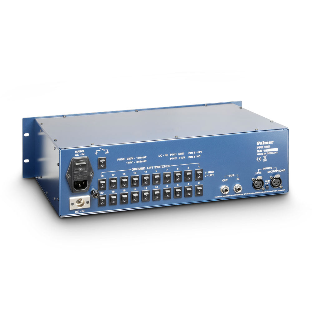 Palmer PB 20 S - Press Patch Box stereo a 10 canali / mono a 20 canali