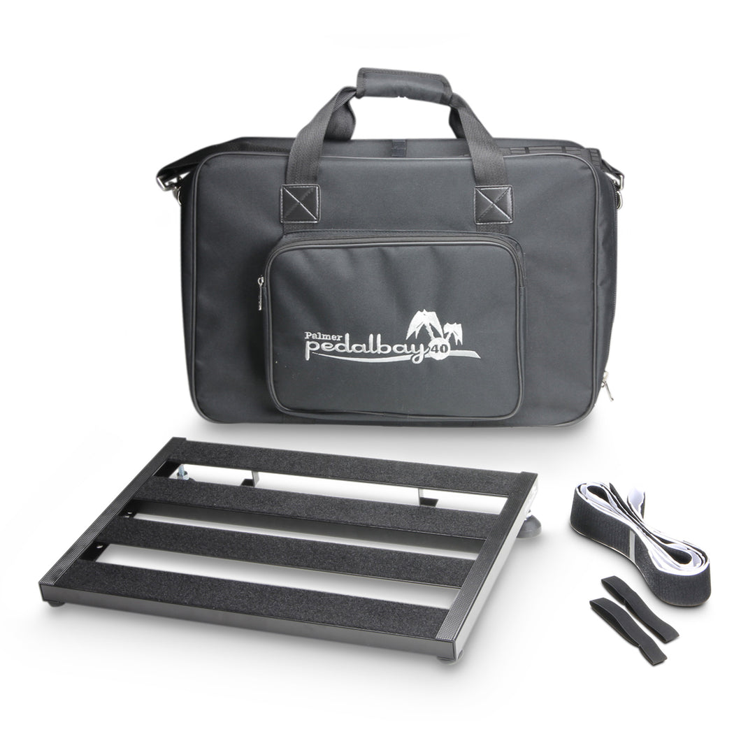 Palmer PEDALBAY® 40 - Pedalboard leggera con configurazione variabile e softcase protettiva, 45 cm