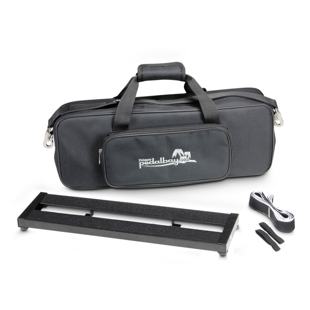 Palmer PEDALBAY® 50 S - Pedalboard compatto e leggero con softcase protettiva, 50 cm