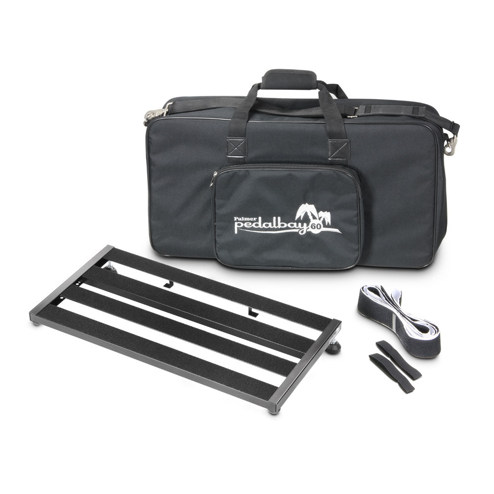 Palmer PEDALBAY® 60 - Pedalboard leggero e regolabile con softcase protettivo, 60 cm