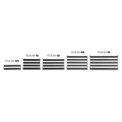 Palmer PEDALBAY® 60 - Pedalboard leggero e regolabile con softcase protettivo, 60 cm