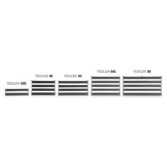 Palmer PEDALBAY® 80 - Pedalboard leggero e variabile con softcase protettivo, 80 cm
