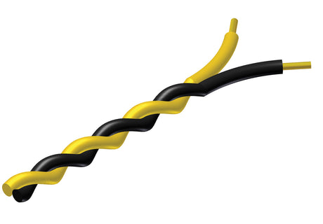 ProCab snoet kabel 2 x 0,5 mm² sort - Gul 100 meter