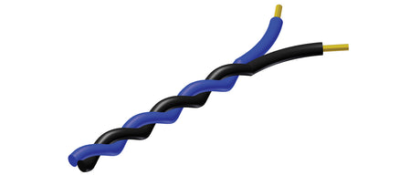 ProCab snoet kabel 2 x 0,5 mm² sort - Blå 100 meter